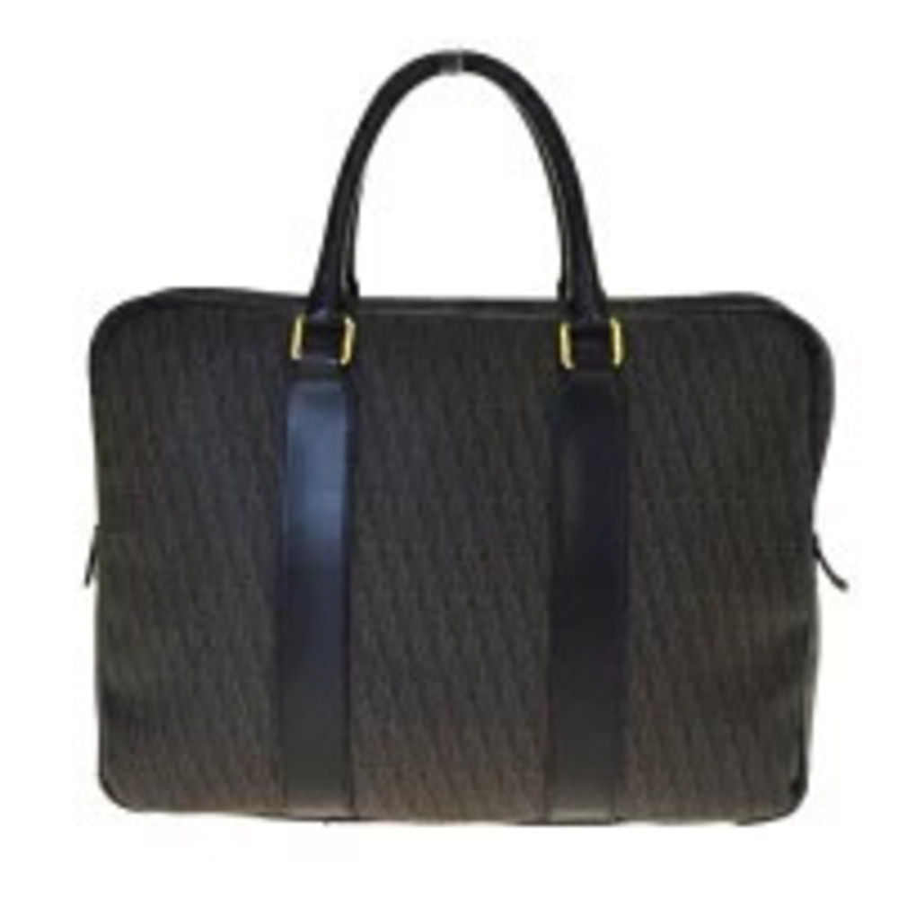 Saint Laurent Briefcase Business Bag Handbag Brown Black Leather